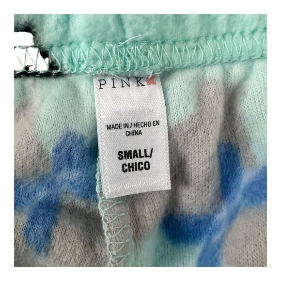 NWOT PINK Scottie Dog Fleece Pajama Set Blue Victoria’s Secret Small Deadstock - Picture 6 of 7